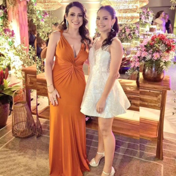 Vestido Naranja con tiras