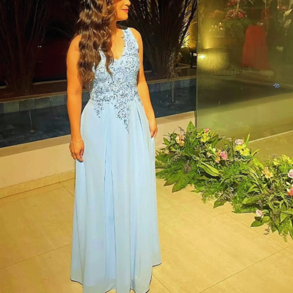 Vestido celeste
