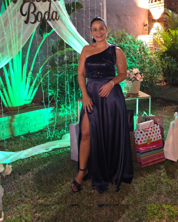 Vestido azul marino con lentejuelas (copia)