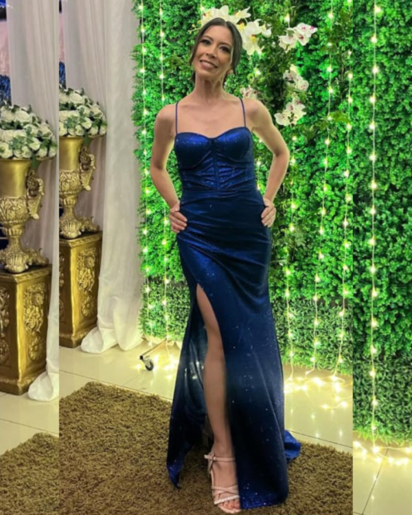 Vestido azul francia