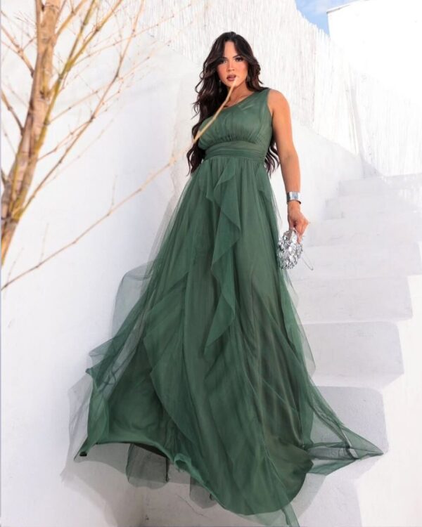 Vestido verde oliva