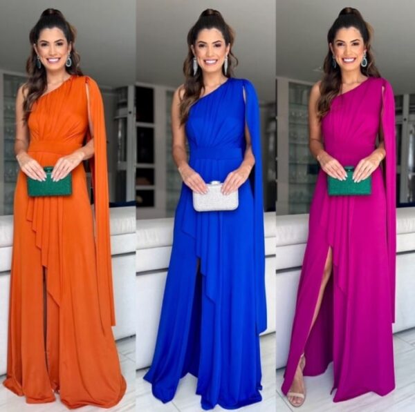Elegantes vestidos con capa