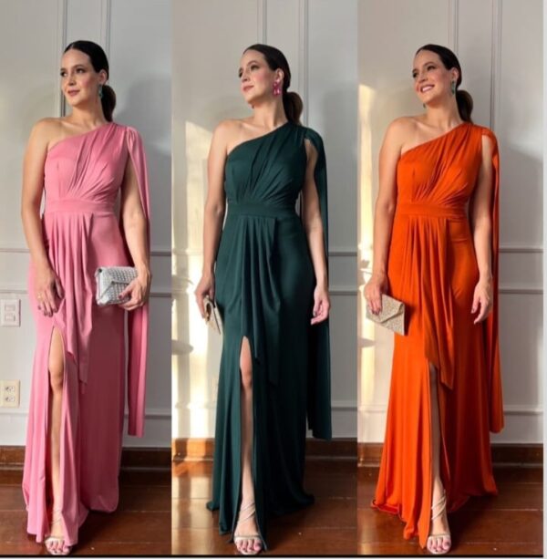 Vestidos medias mangas coloridos